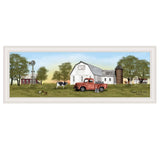 Summer on the Farm 3 White Framed Print Wall Art - Homeroots - Flyclothing LLC