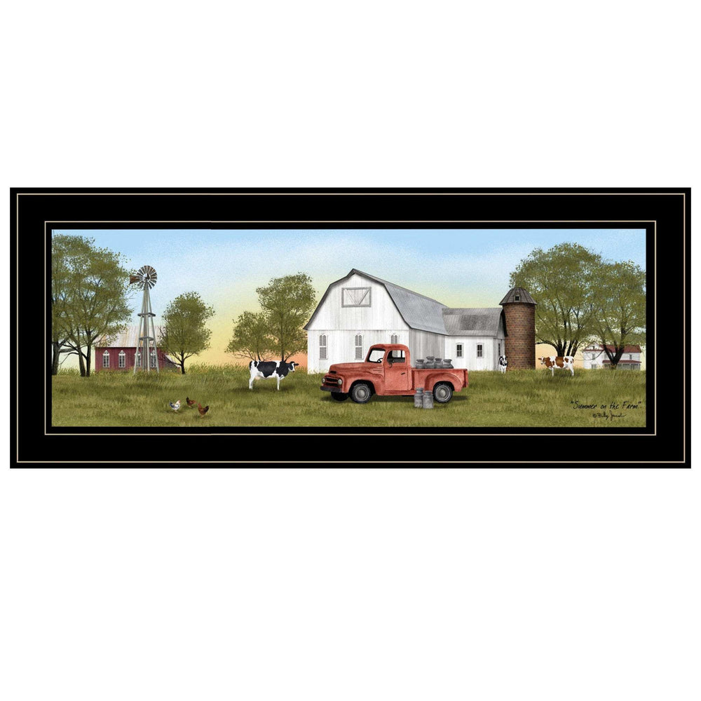 Summer on the Farm 4 Black Framed Print Wall Art - Homeroots - Flyclothing LLC