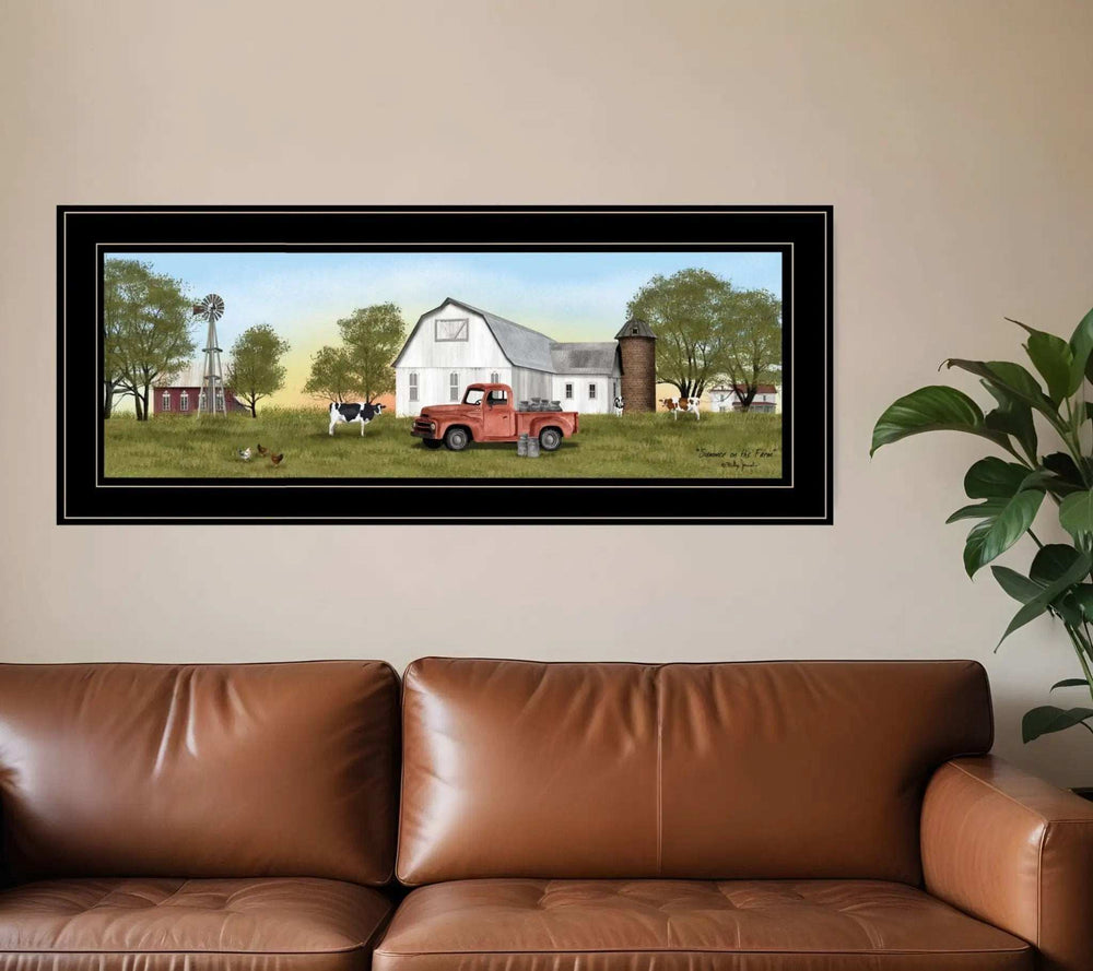 Summer on the Farm 4 Black Framed Print Wall Art - Homeroots - Flyclothing LLC