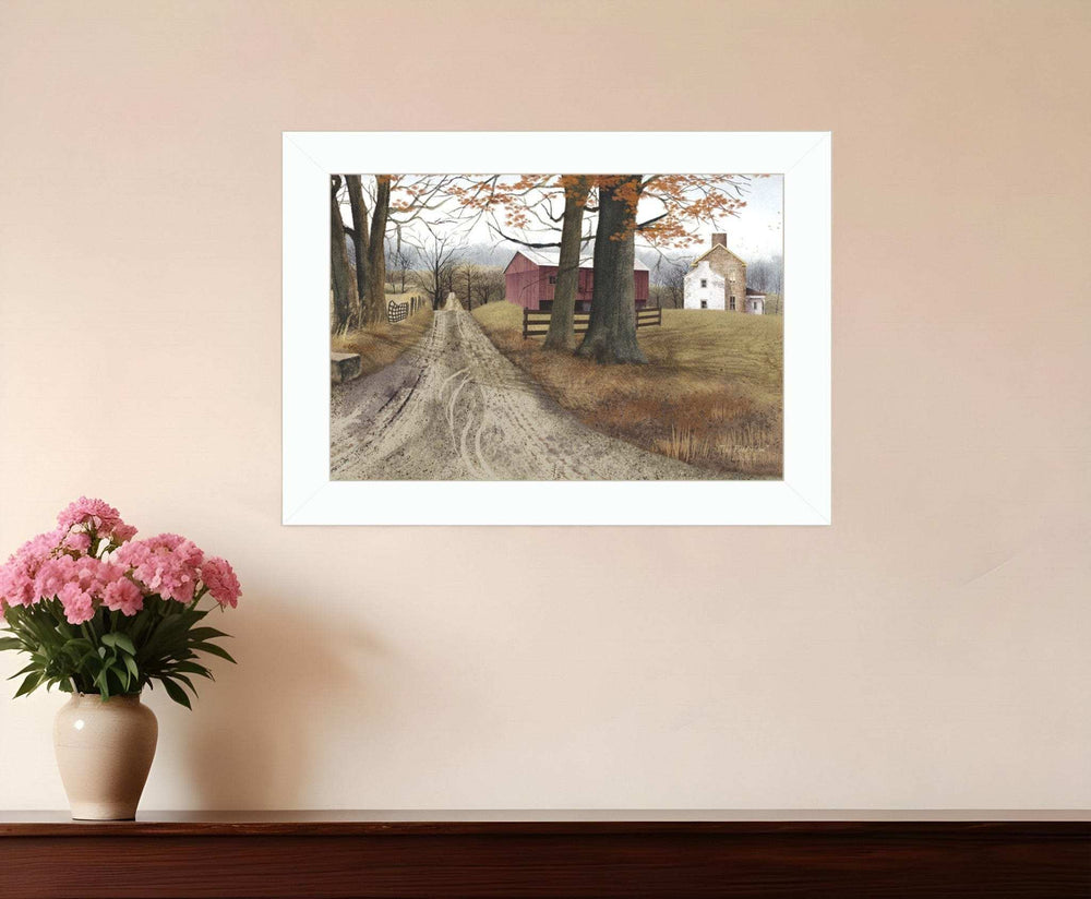 The Road Home 5 White Framed Print Wall Art - Homeroots - Flyclothing LLC
