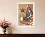 God and Country 4 White Framed Print Wall Art - Homeroots - Flyclothing LLC