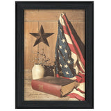 God and Country 5 Black Framed Print Wall Art - Homeroots - Flyclothing LLC