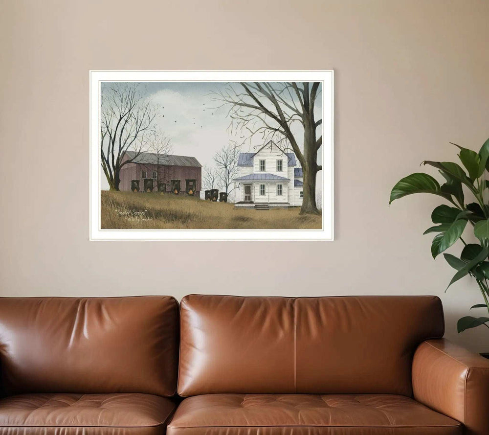 Sunday Service 3 White Framed Print Wall Art - Homeroots - Flyclothing LLC