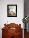Morning Commute Outhouse Black Framed Print Wall Art - Homeroots - Flyclothing LLC