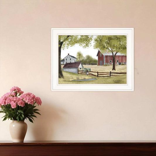 The Old Spring House 1 White Framed Print Wall Art - Homeroots - Flyclothing LLC