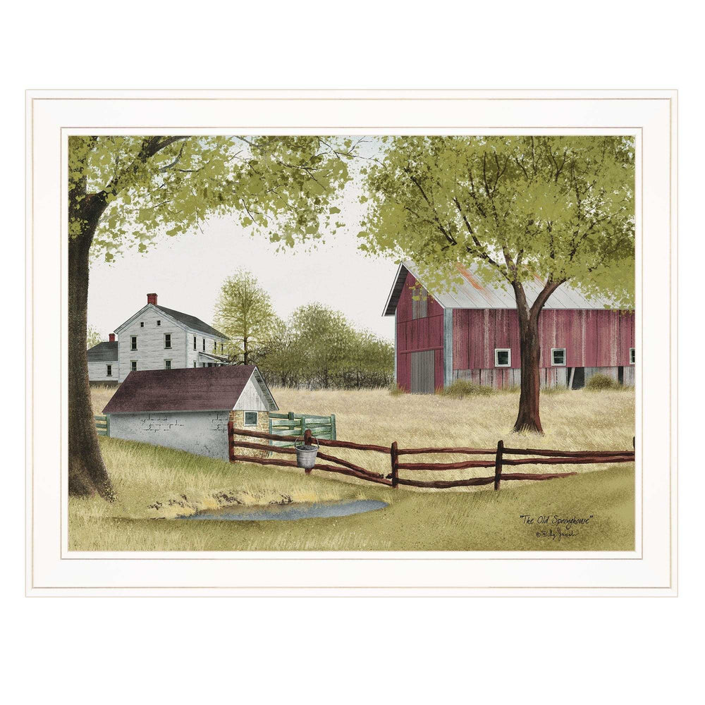 The Old Spring House 3 White Framed Print Wall Art - Homeroots - Flyclothing LLC