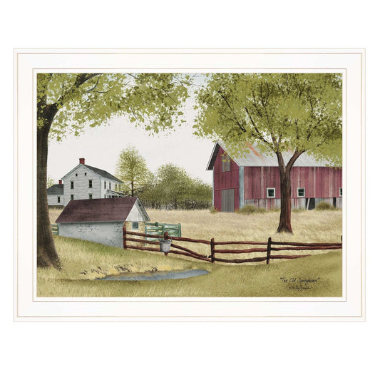 The Old Spring House 3 White Framed Print Wall Art - Homeroots - Flyclothing LLC