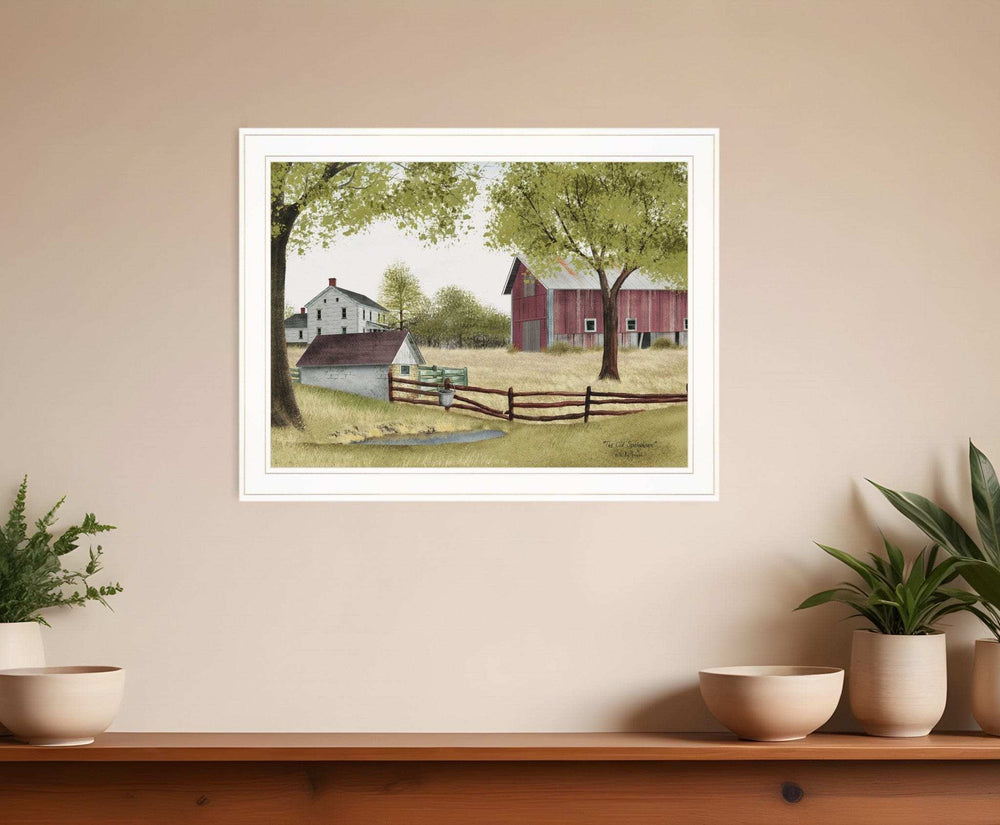 The Old Spring House 3 White Framed Print Wall Art - Homeroots - Flyclothing LLC