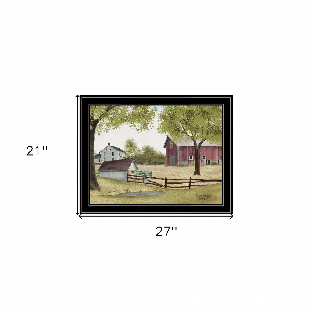 The Old Spring House 4 Black Framed Print Wall Art - Homeroots - Flyclothing LLC