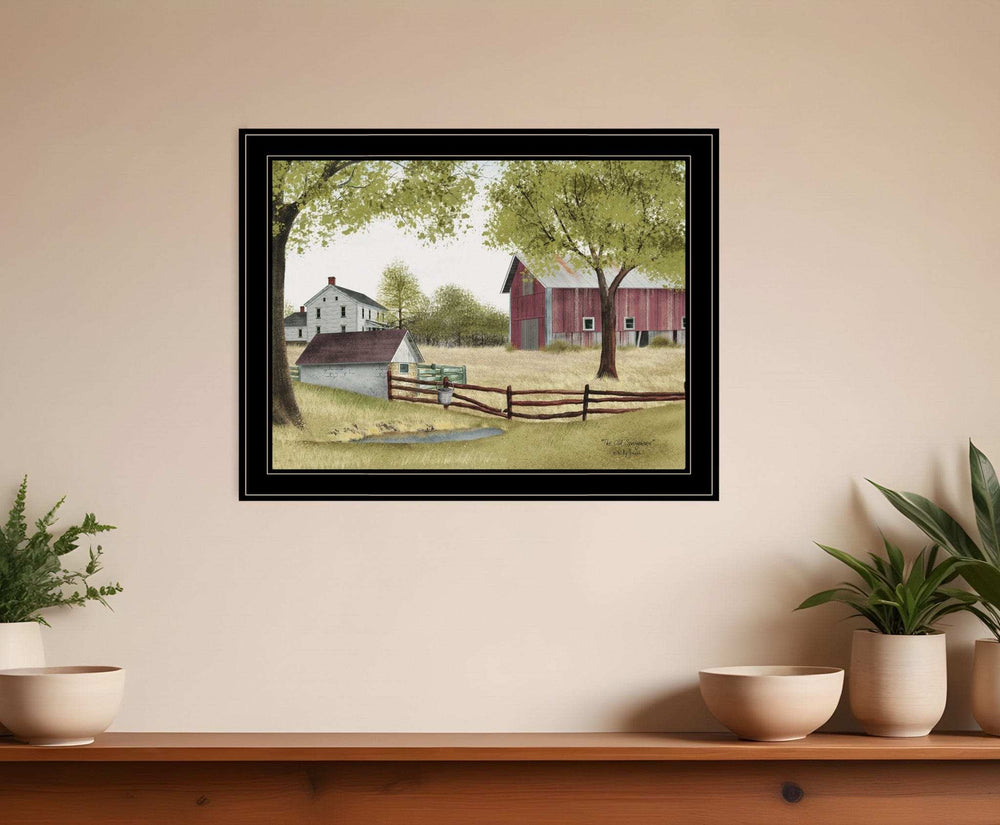 The Old Spring House 4 Black Framed Print Wall Art - Homeroots - Flyclothing LLC