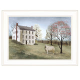 Spring at White House Farm 1 White Framed Print Wall Art - Homeroots - Flyclothing LLC