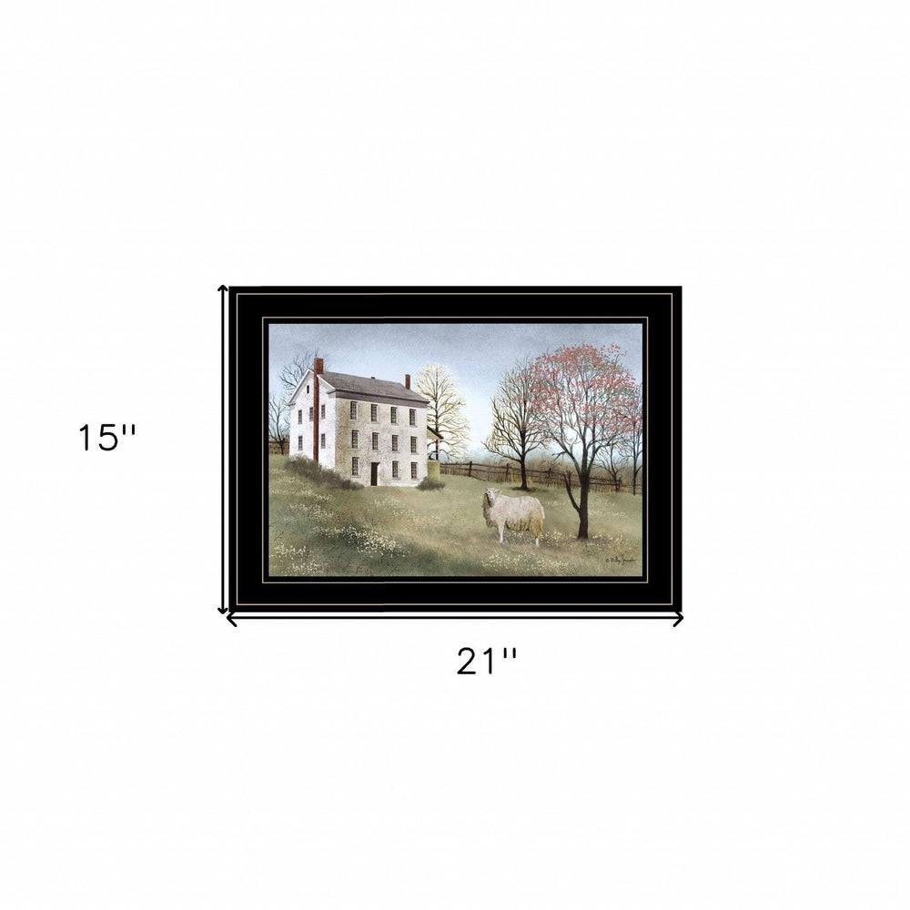 Spring at White House Farm 2 Black Framed Print Wall Art - Homeroots - Flyclothing LLC