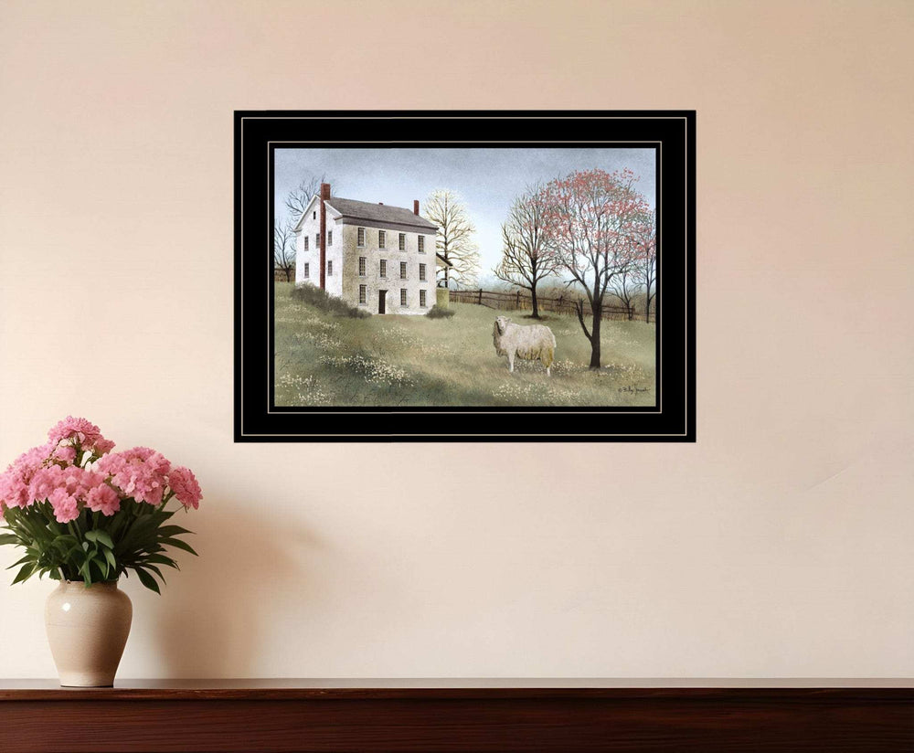 Spring at White House Farm 2 Black Framed Print Wall Art - Homeroots - Flyclothing LLC