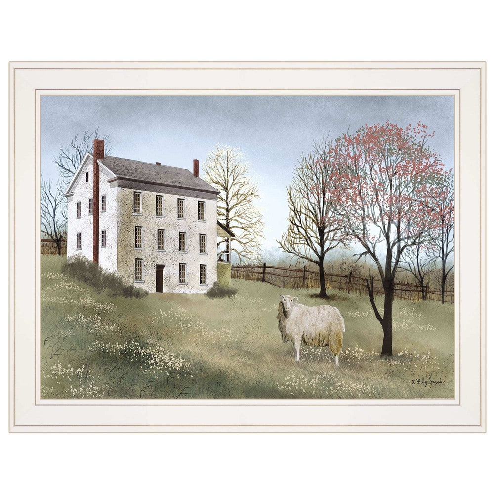 Spring At White House Farm 3 White Framed Print Wall Art - Homeroots - Flyclothing LLC