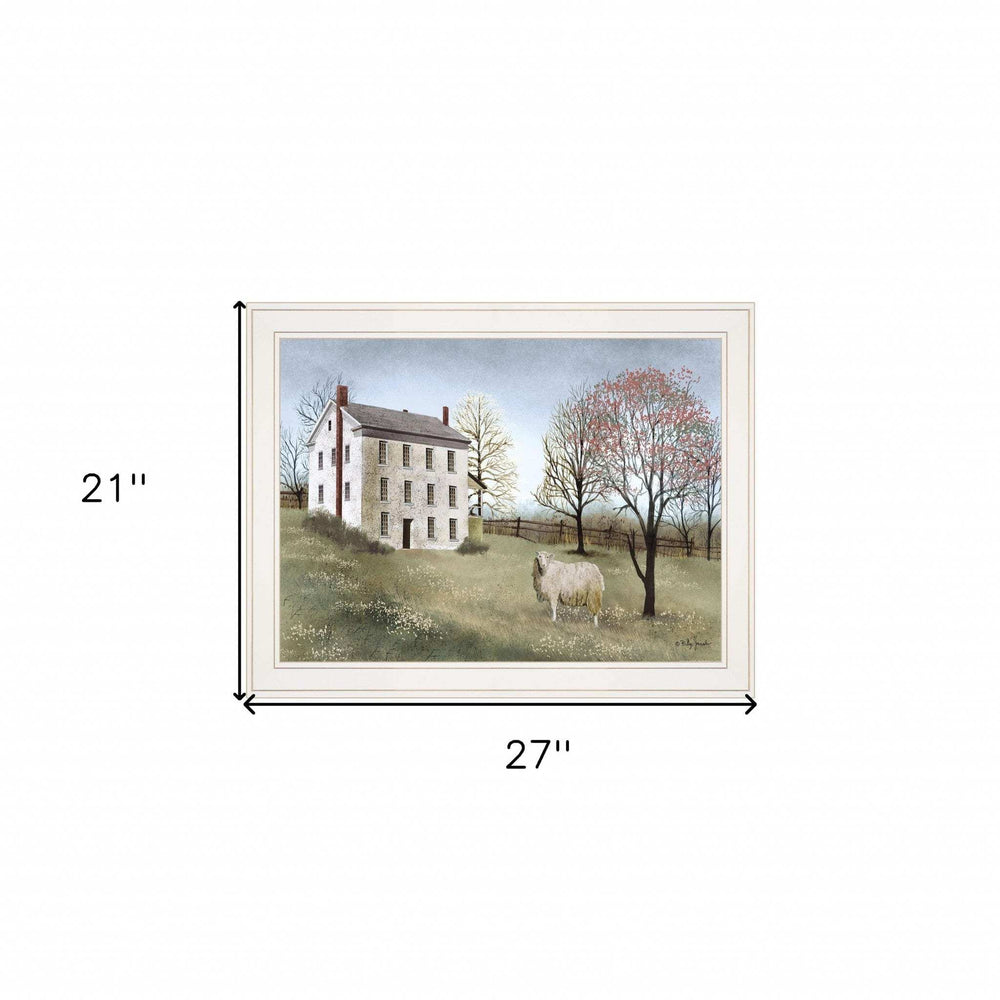Spring At White House Farm 3 White Framed Print Wall Art - Homeroots - Flyclothing LLC