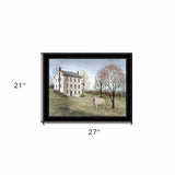 Spring at White House Farm 4 Black Framed Print Wall Art - Homeroots - Flyclothing LLC