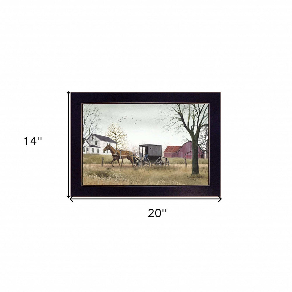 Goin to Market 4 Black Framed Print Wall Art - Homeroots - Flyclothing LLC