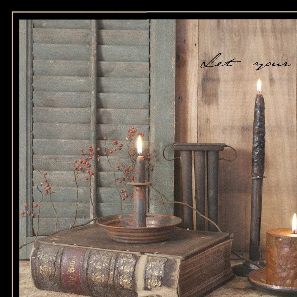 Let Your Light Shine 2 Black Framed Print Wall Art - Homeroots - Flyclothing LLC