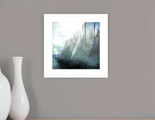 Sailboat Marina I 1 White Framed Print Wall Art - Homeroots - Flyclothing LLC