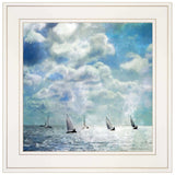 Sailing White Waters 2 White Framed Print Wall Art - Homeroots - Flyclothing LLC