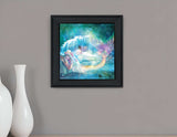 Woodland Cove Mermaid 1 Black Framed Print Wall Art - Homeroots - Flyclothing LLC