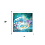 Woodland Cove Mermaid 2 White Framed Print Wall Art - Homeroots - Flyclothing LLC