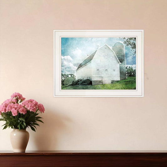 White Barn 1 White Framed Print Wall Art - Homeroots - Flyclothing LLC