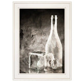 Moody Gray Glassware Still Life 1 White Framed Print Kitchen Wall Art - Homeroots - Flyclothing LLC