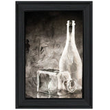 Moody Gray Glassware Still Life 2 Black Framed Print Kitchen Wall Art - Homeroots - Flyclothing LLC