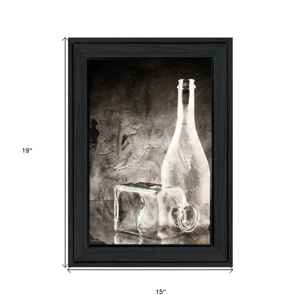 Moody Gray Glassware Still Life 2 Black Framed Print Kitchen Wall Art - Homeroots - Flyclothing LLC