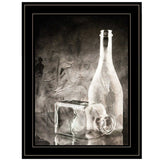 Moody Gray Glassware Still Life 3 Black Framed Print Kitchen Wall Art - Homeroots - Flyclothing LLC