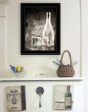 Moody Gray Glassware Still Life 3 Black Framed Print Kitchen Wall Art - Homeroots - Flyclothing LLC