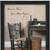 Home Story Black Framed Print Wall Art - Homeroots - Flyclothing LLC