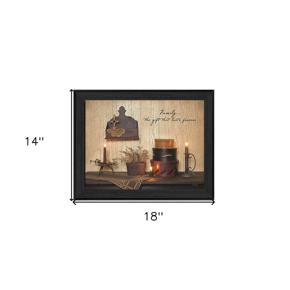Forever Family 2 Black Framed Print Wall Art - Homeroots - Flyclothing LLC