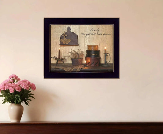 Forever Family 3 Black Framed Print Wall Art - Homeroots - Flyclothing LLC