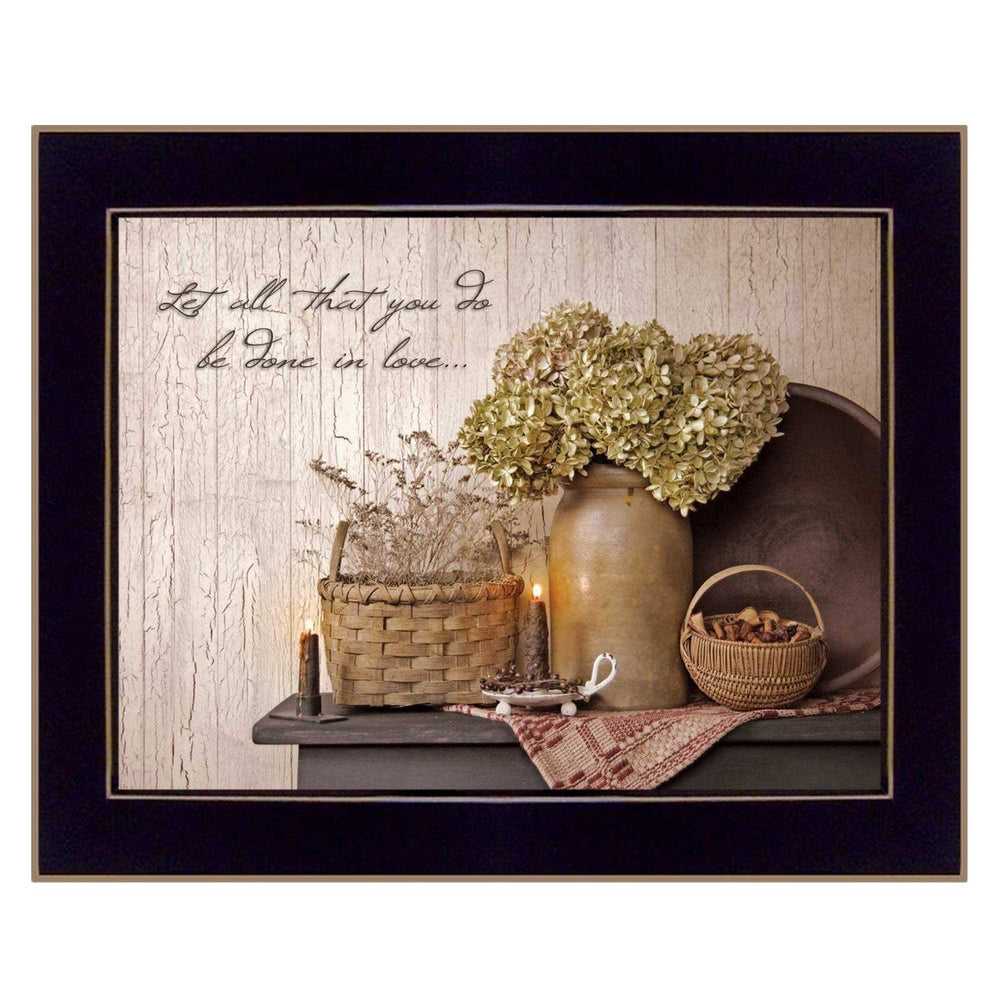 Done in Love 2 Black Framed Print Wall Art - Homeroots - Flyclothing LLC