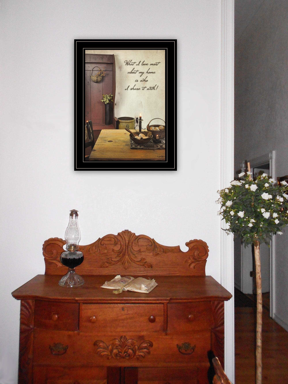 What I love Most 3 Black Framed Print Kitchen Wall Art - Homeroots - Flyclothing LLC