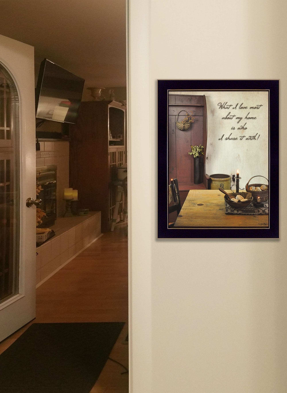 What I love Most 4 Black Framed Print Kitchen Wall Art - Homeroots - Flyclothing LLC