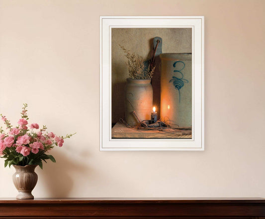 No 3 Bee Sting on a crock 1 White Framed Print Wall Art - Homeroots - Flyclothing LLC