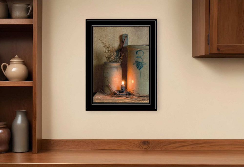 No 3 Bee Sting on a crock 2 Black Framed Print Wall Art - Homeroots - Flyclothing LLC