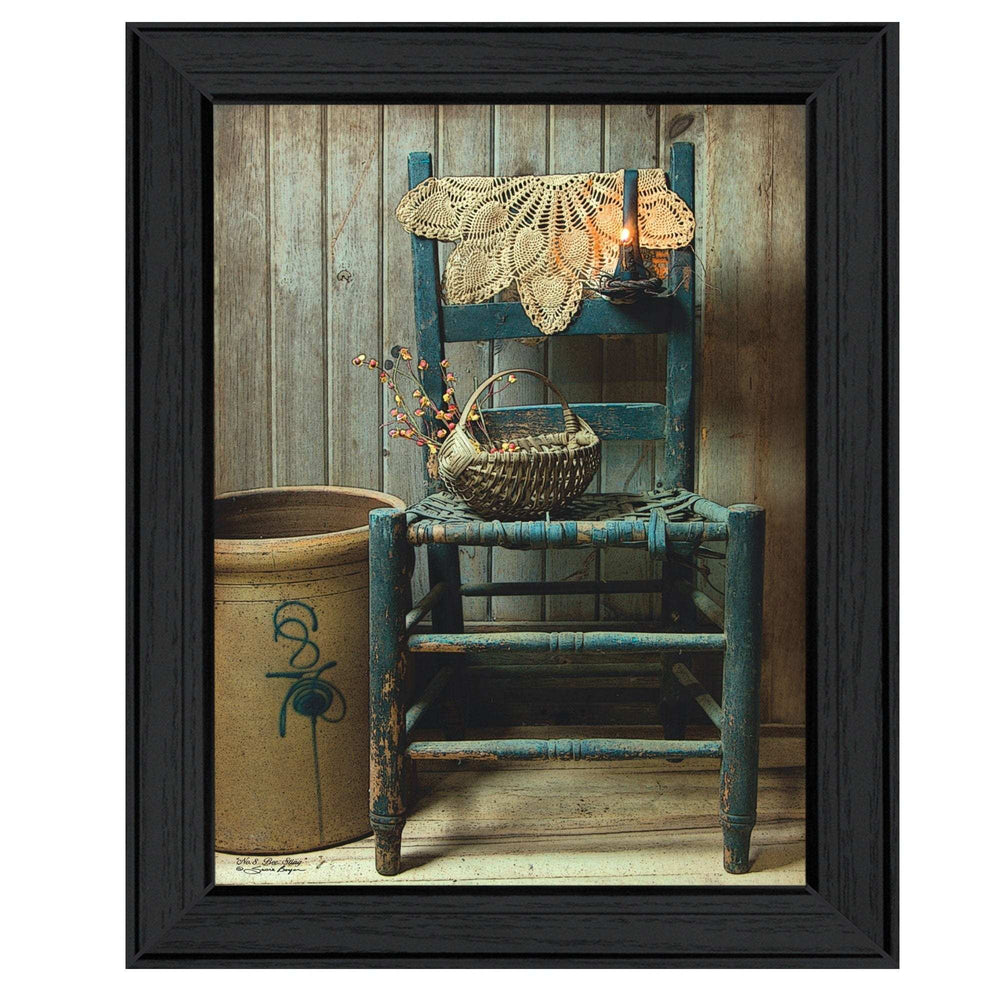 This Old Chair Black Framed Print Wall Art - Homeroots - Flyclothing LLC