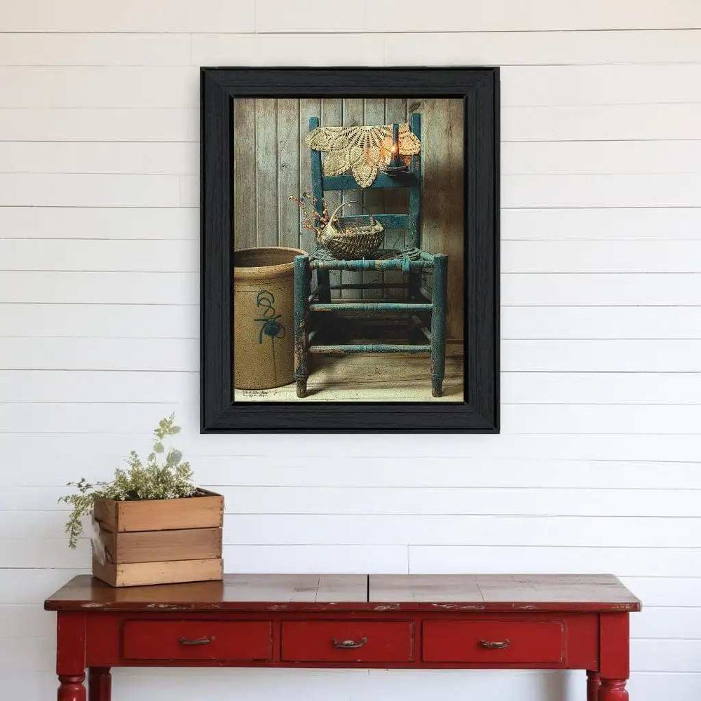 This Old Chair Black Framed Print Wall Art - Homeroots - Flyclothing LLC