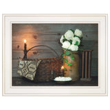 White Flowers 1 White Framed Print Wall Art - Homeroots - Flyclothing LLC