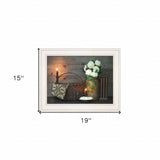 White Flowers 1 White Framed Print Wall Art - Homeroots - Flyclothing LLC