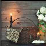 White Flowers 2 Black Framed Print Wall Art - Homeroots - Flyclothing LLC