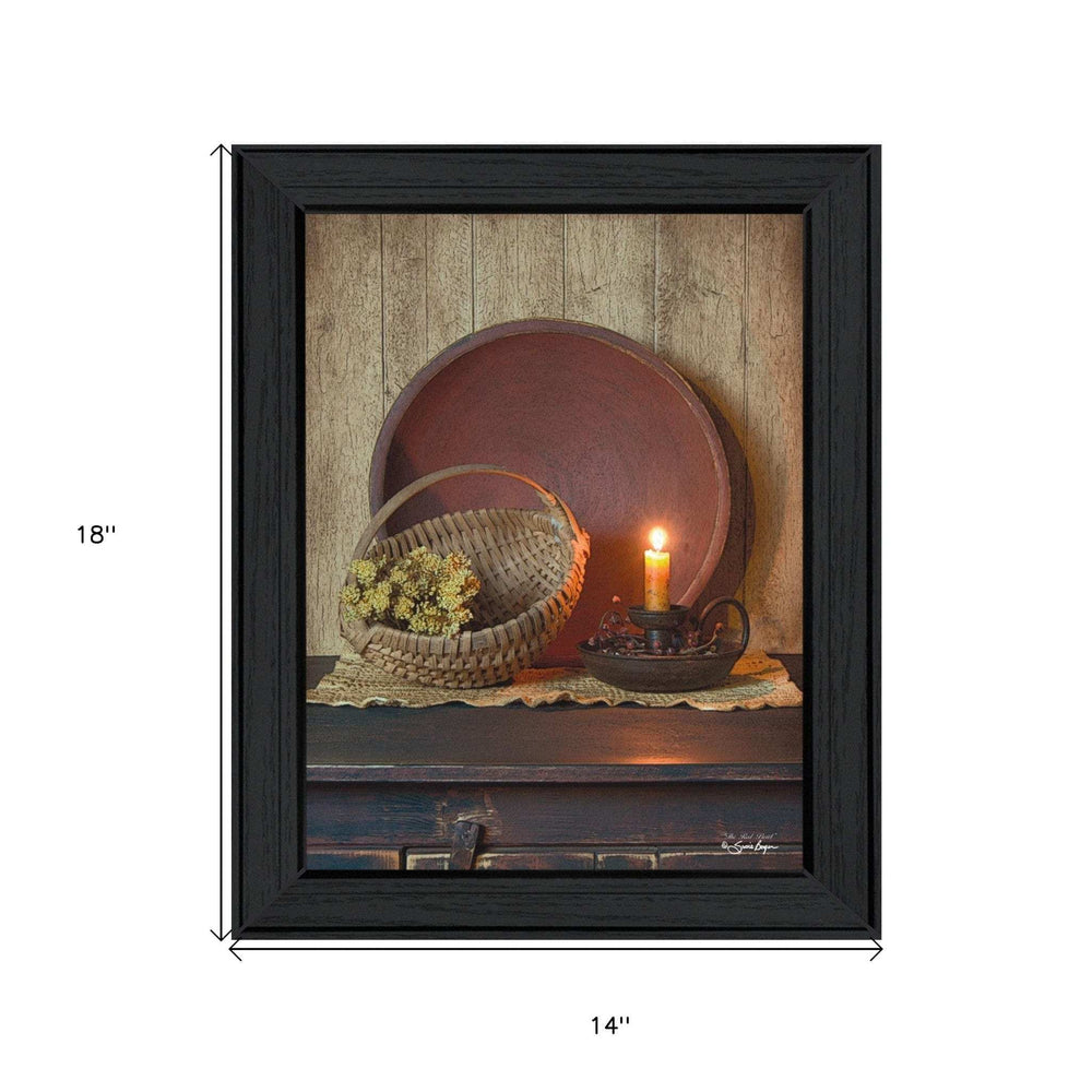 The Red Bowl 1 Black Framed Print Wall Art - Homeroots - Flyclothing LLC