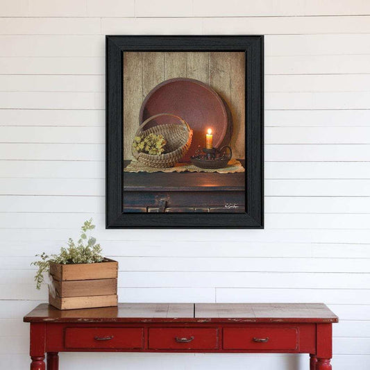 The Red Bowl 1 Black Framed Print Wall Art - Homeroots - Flyclothing LLC