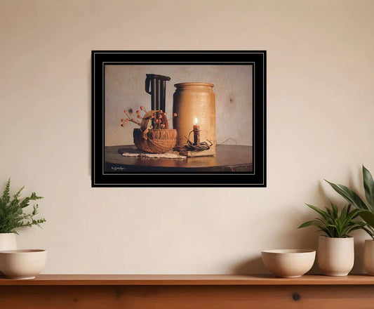 Bittersweet Basket 2 Black Framed Print Wall Art - Homeroots - Flyclothing LLC