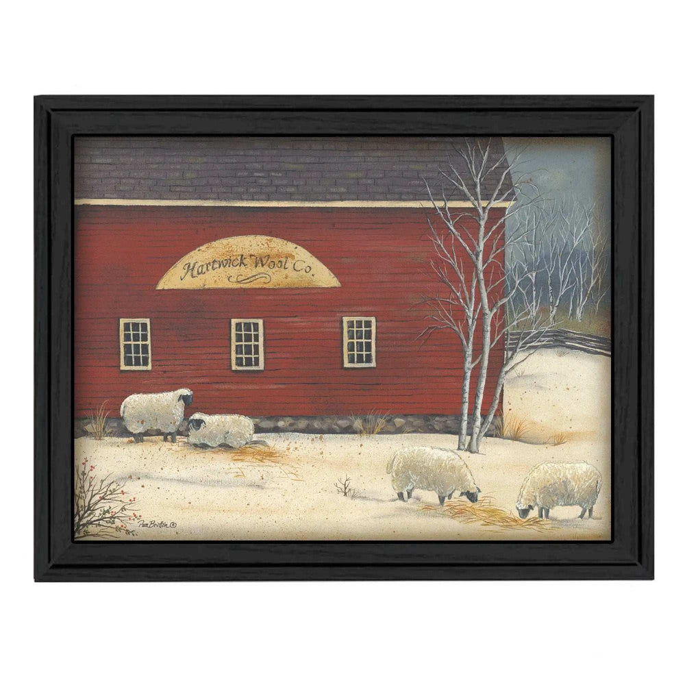 Hartwick Wool Co Black Framed Print Wall Art - Homeroots - Flyclothing LLC