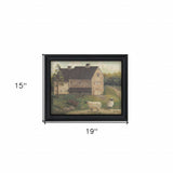 Stone Barn 1 Black Framed Print Wall Art - Homeroots - Flyclothing LLC